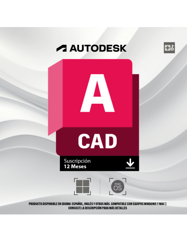 Autodesk: AutoCAD - Suscripción 1 Año [Digital] - Multilenguaje